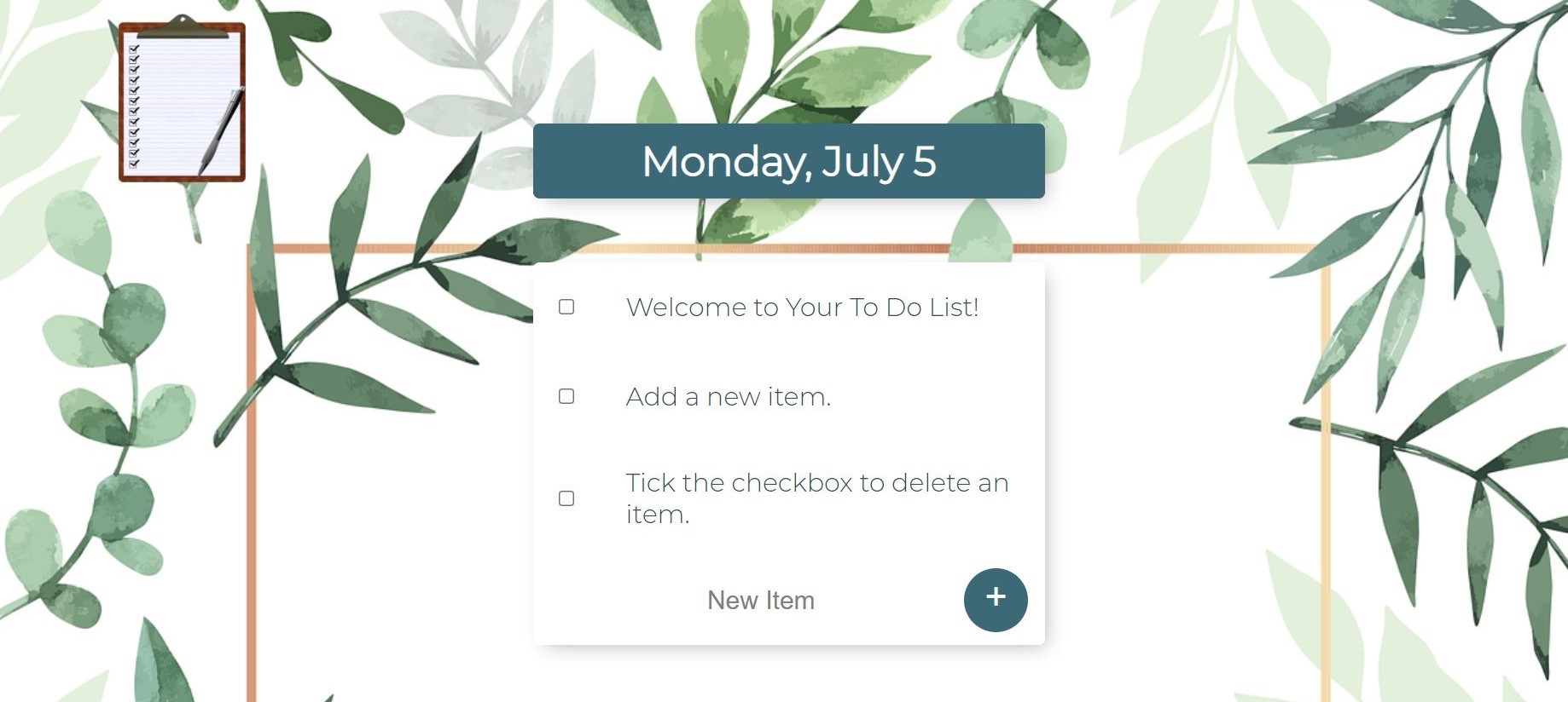 To Do List App